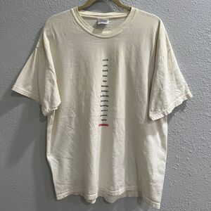 Hanes Beefy T shirt Vintage TGI Fridays Off White Adult XL TBWA/CHIAT/DAY